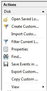 Windows Vista - Event Viewer Custom Views