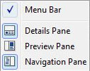 Vista Explorer Layout Options