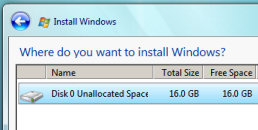 Install Windows Vista on Virtual PC