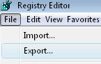 Vista registry create .reg files