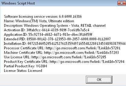 Microsoft Software Licence Manager slmgr.exe