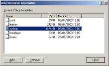 Importing Group Policies Adm Add Remove Templates