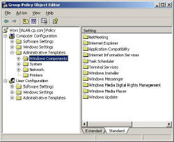 Group Policy Windows Components