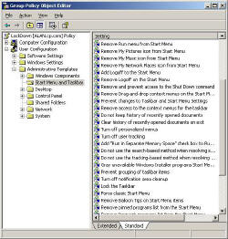 Group Policy Start Menu and Taskbar