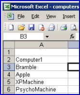 VBScript to create a computer account from a spreadsheet