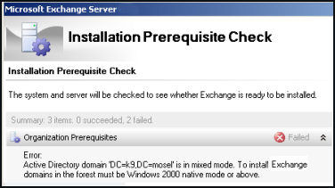 Exchange 2007 Pre-requisites