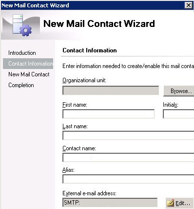 PowerShell - Create Mail Contact