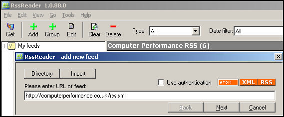 Installing and configuring RSS