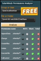 Solarwinds Free Download of Permissions Analyzer