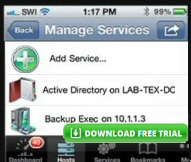 Solarwinds Mobile IT Administration App&bull;