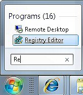 Windows 7 Regedit